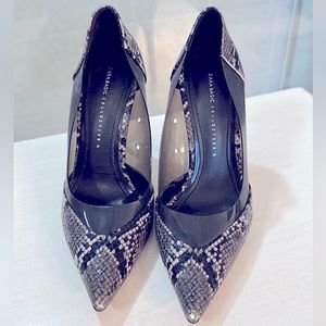 Zara snakeskin heels